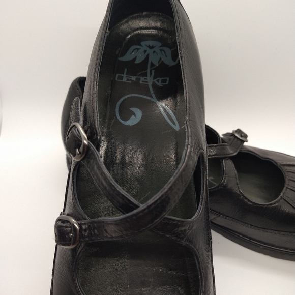 Dansko Womens Mary Jane Leather Clog Shoes - Picture 2 of 7